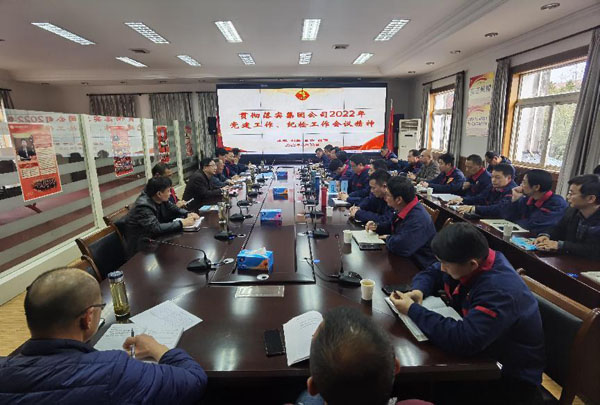 公司召開會(huì)議傳達(dá)集團(tuán)公司黨建工作、紀(jì)檢工作會(huì)議精神